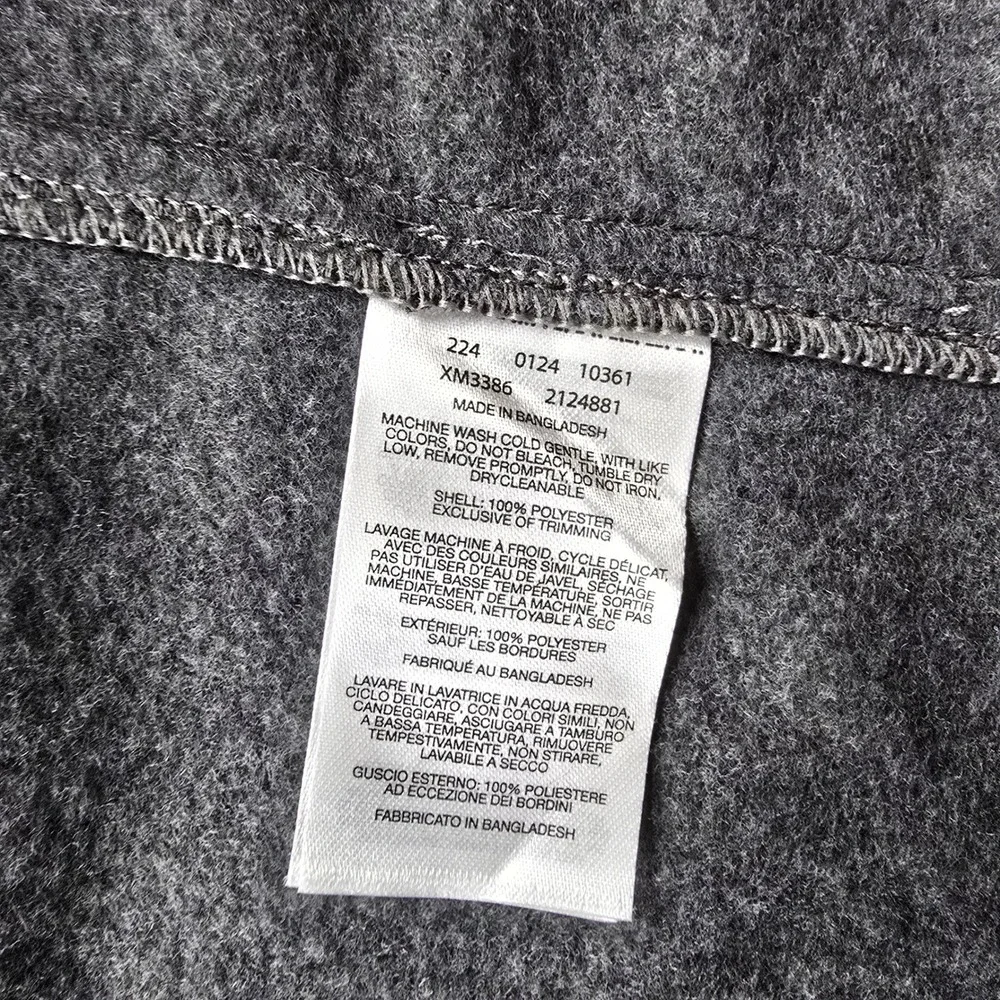 Columbia Steens Mountain Fleece‎ Vest Mens XL Charcoal Gray HUBER full zip